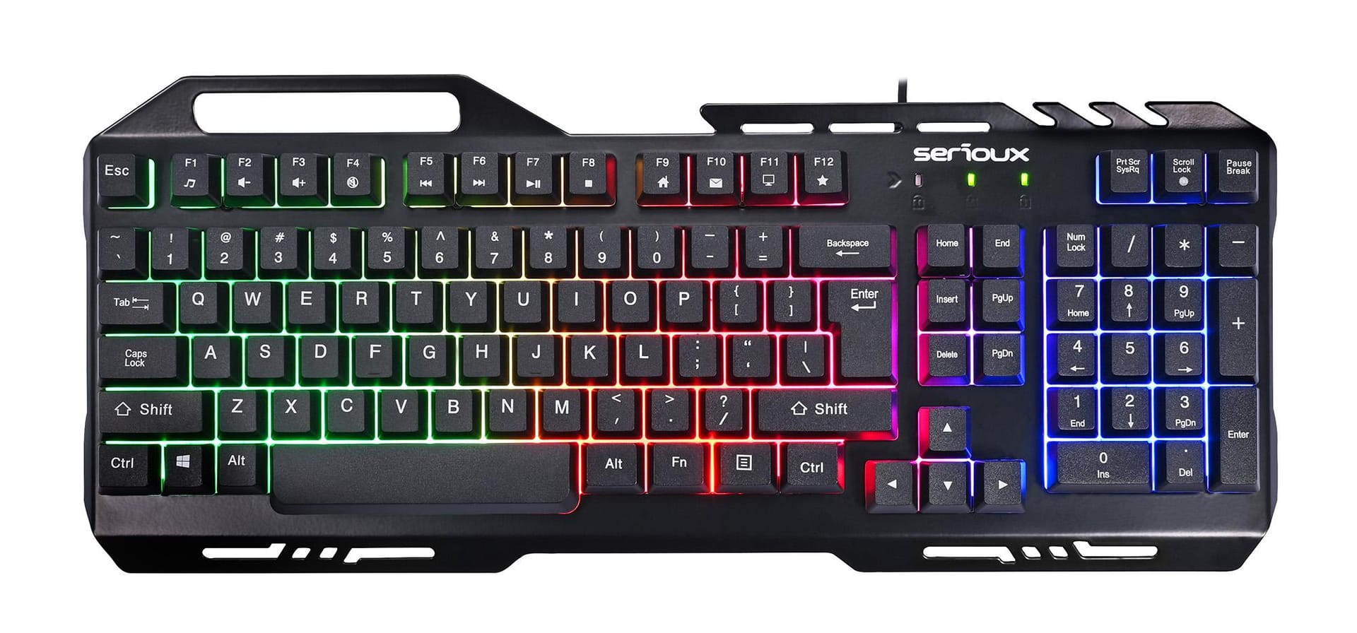 Kit Gaming Serioux Tobis 3 in 1 - Tastatură, Mouse, Mousepad - imagine 7