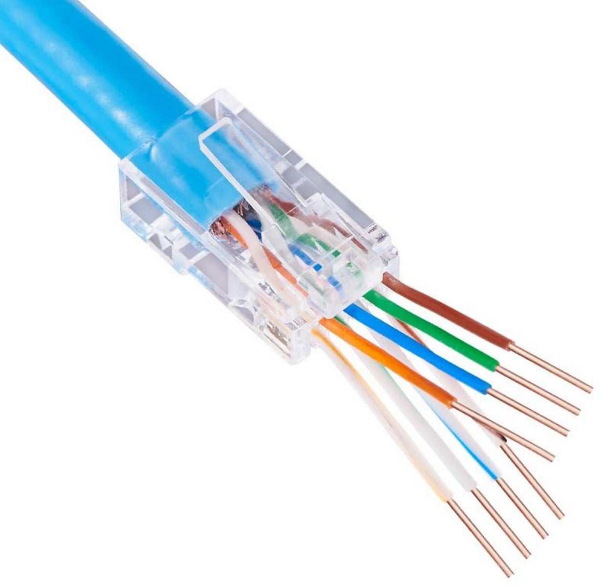 Conector RJ45 Cat6 Pass-Through Braun Group EZ11RJ45