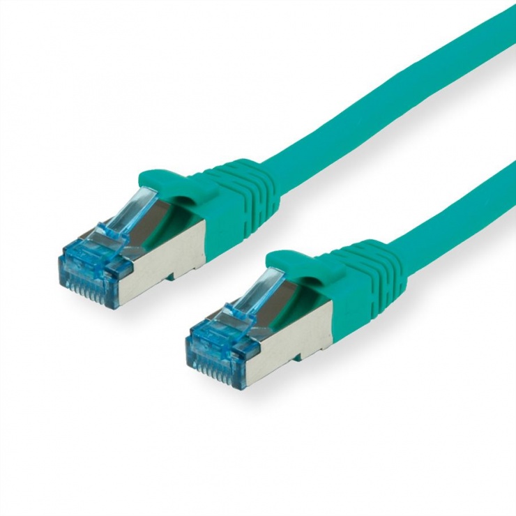 Cablu Retea SFTP Cat 6A 1.5m Verde, Value