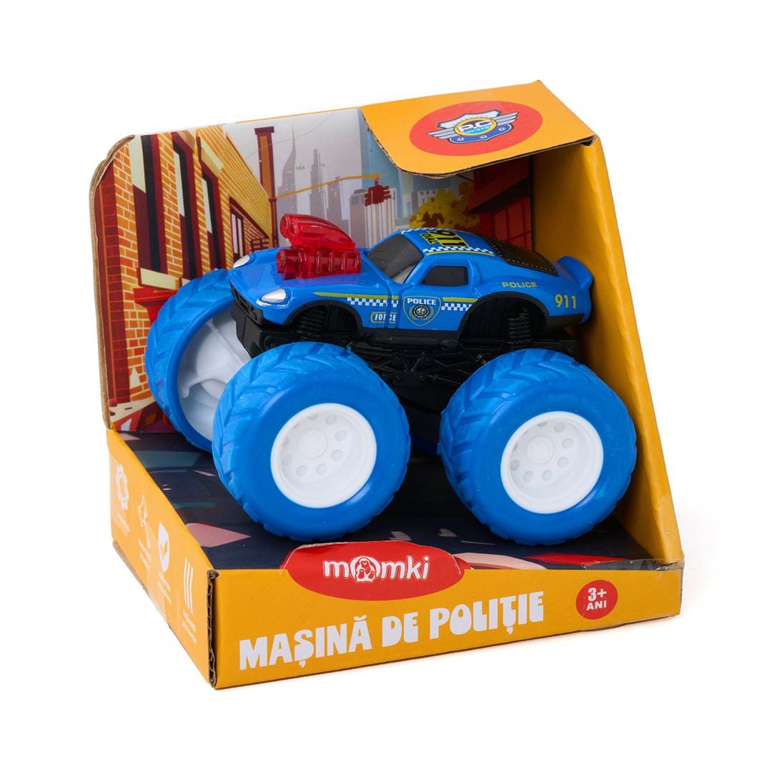Mașină Poliție Inerție Momki 8.5cm - Jucărie Copii 3+ Ani - imagine 10