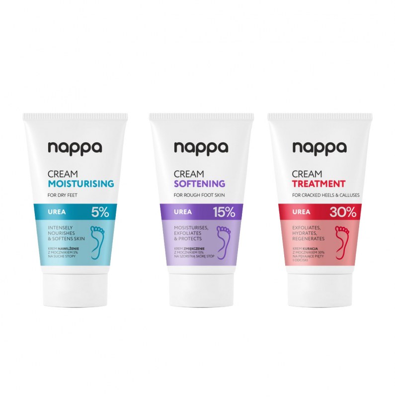 Set 2+1 Gratis Cremă Picioare cu Uree Nappa, 150 ml