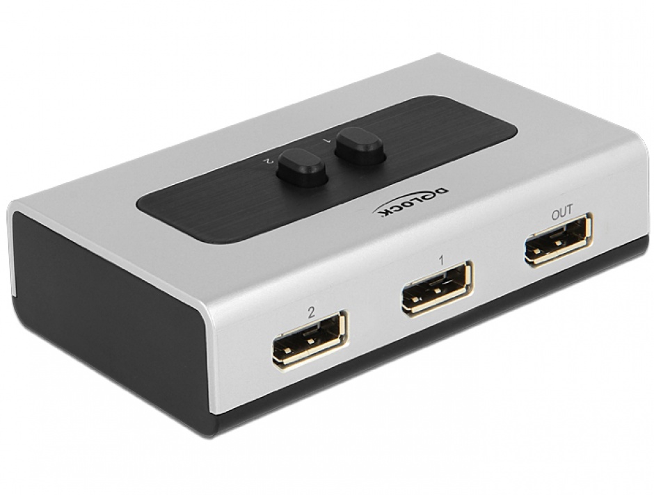 Switch Displayport 2 Porturi Manual Delock 87668
