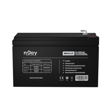 Acumulator NJOY HR09122F 12V 9Ah AGM pentru UPS - imagine 2