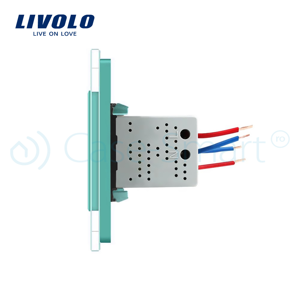 Priza Dubla USB Livolo cu Rama Sticla - imagine 11