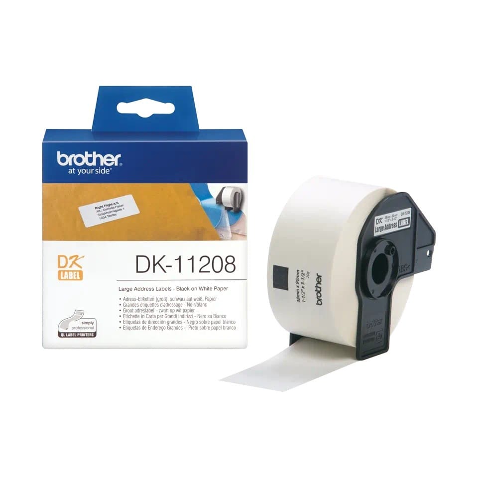 Etichete Brother DK-11208 38x90mm 400buc - Originale - imagine 2