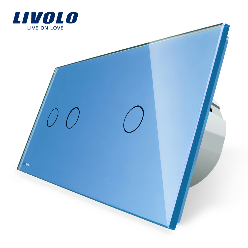 Intrerupator Touch Livolo Dublu+Simplu Sticla - imagine 13