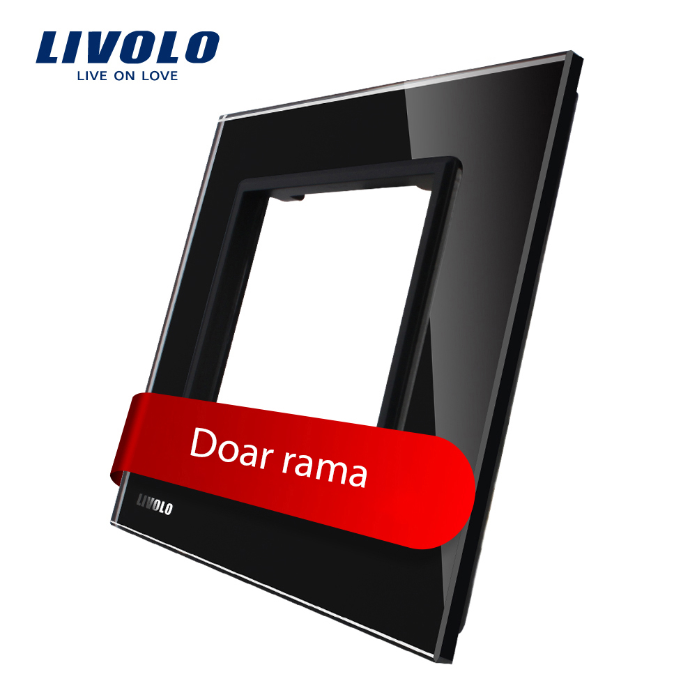 Rama Priză Simplă Livolo din Sticlă Cristal - imagine 4