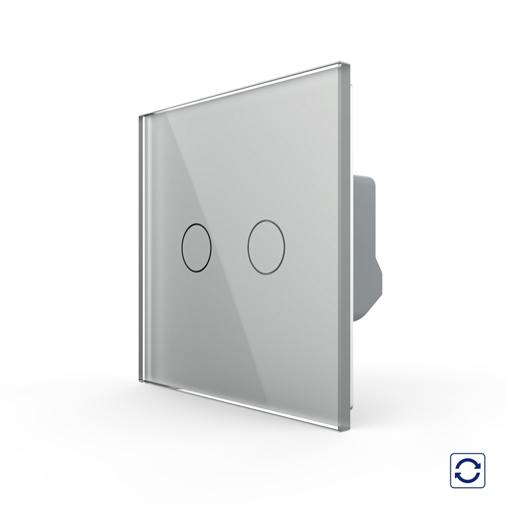 Intrerupator Touch Dublu LIVOLO, Revenire, Design Modern - imagine 13