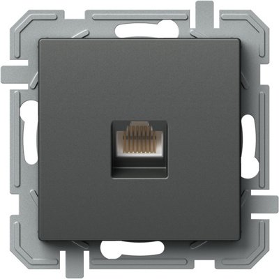 Priza Date Logiq RJ45 CAT6, Antracit
