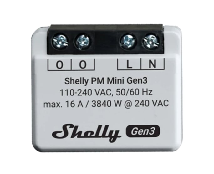 Shelly Plus PM Mini Gen3 - Monitorizare Consum Energie