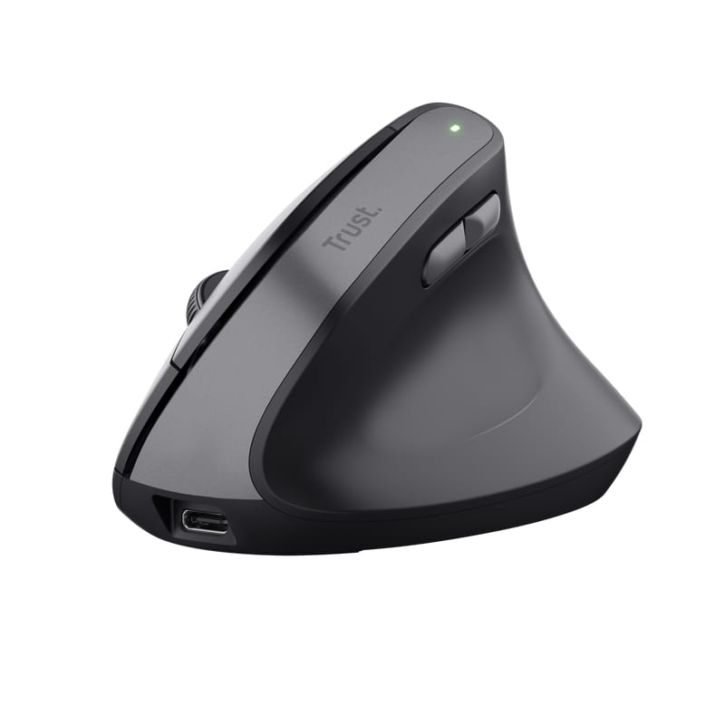 Mouse Ergonomic Wireless Trust Bayo II 2400 DPI Negru - imagine 2