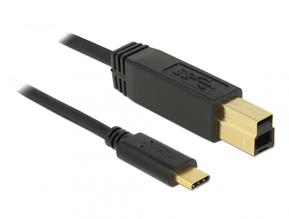 Cablu USB-C la USB-B 3.1 Gen 2, 1m, Delock