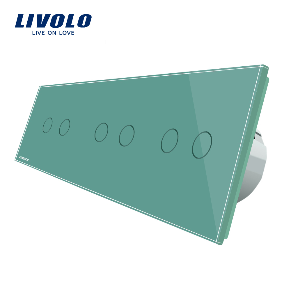 Intrerupator Touch Livolo Triplu, Sticla Crystal - imagine 8