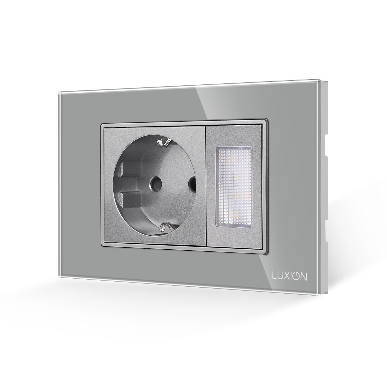 Priza Schuko cu Lampa de Veghe si Rama Sticla 3M LUXION - imagine 13