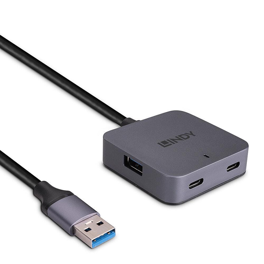 Hub USB 3.2 Lindy 4 Porturi 5Gbps - Extindere Rapidă - imagine 3