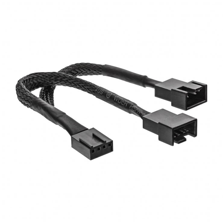 Cablu Splitter PWM Inline IL33328Y, 4 Pin la 2x4 Pin