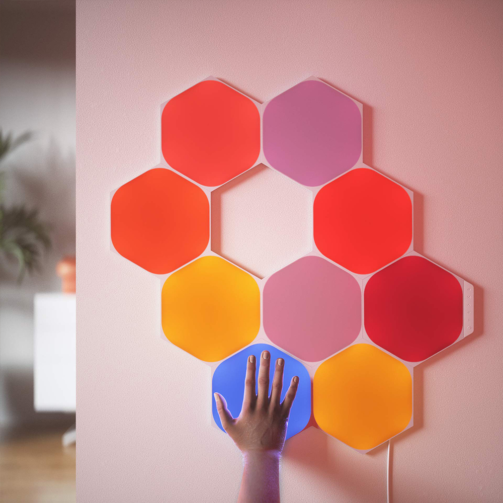 Kit 9 Panouri Luminoase Nanoleaf Hexagons RGBW - imagine 6