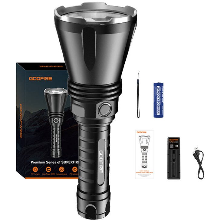 Lanterna Tactica LED Godfire TF01, 1371lm