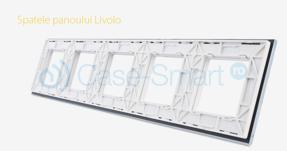 Rama Cvintuplă Sticlă Livolo, Panou Crystal - imagine 5