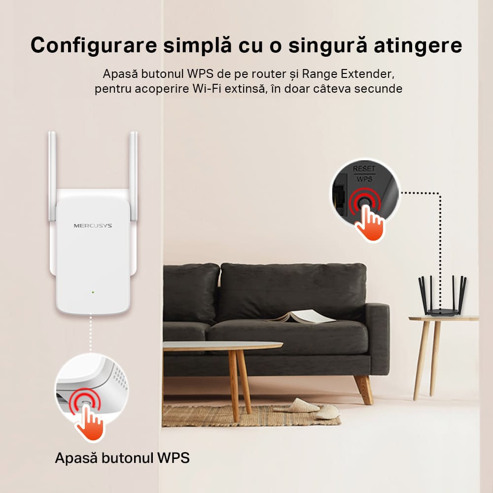 Range Extender Mercusys ME30 AC1200 Dual-Band - Wi-Fi în Toată Casa - imagine 18