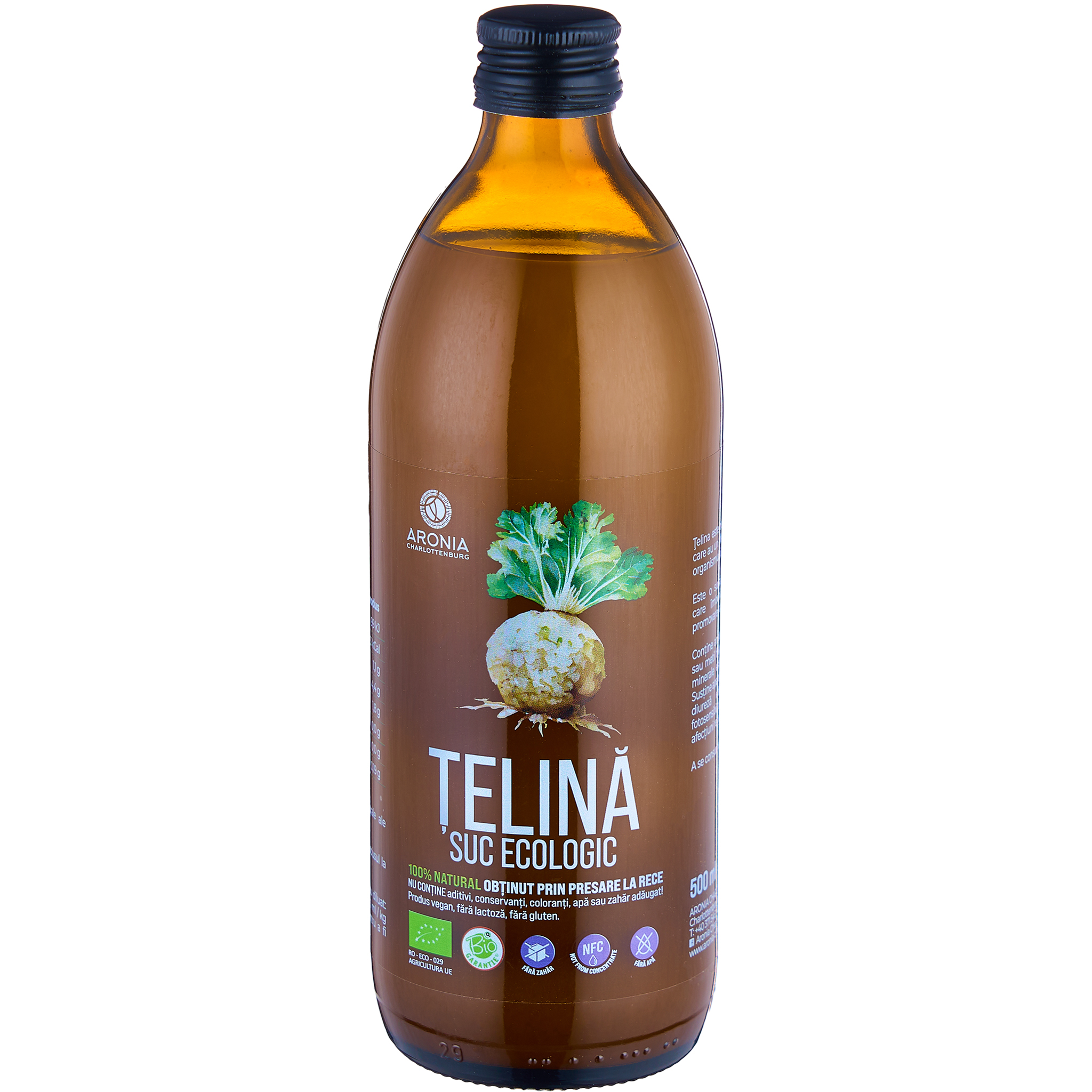 Suc de Țelină Ecologic Aronia 500ml - Detoxifiant