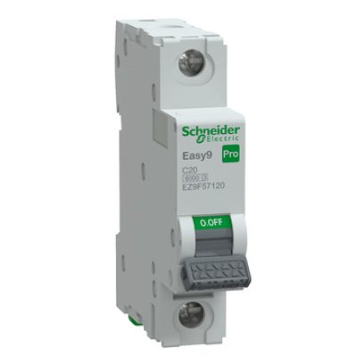 Întrerupător automat Schneider Easy9 Pro 1P 20A C, 6000 A