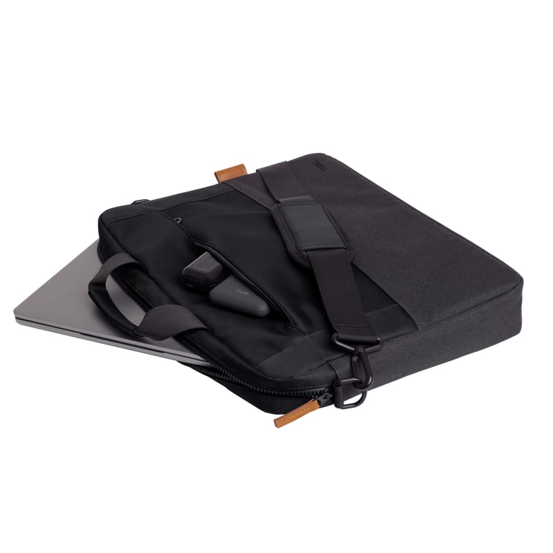Geanta Laptop Trust Lisboa 16" Negru - Compartimente Dual - imagine 8