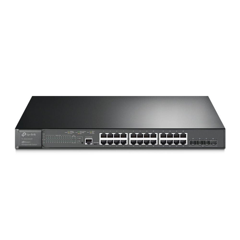 Switch TP-LINK TL-SG3428XMP 24 Porturi Gigabit PoE+ L2+ - imagine 2
