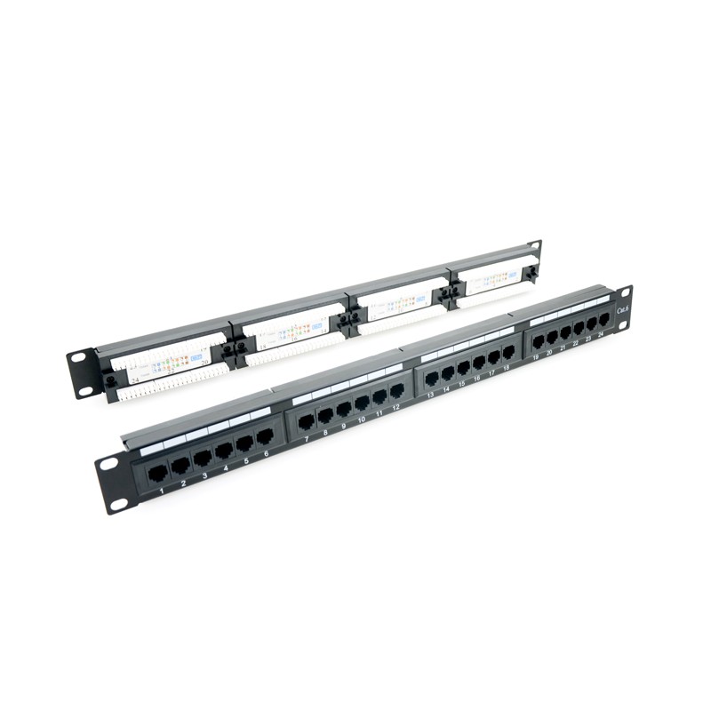 Patch Panel 24 Porturi Cat.6 UTP 1U Emtex - PBPP02A
