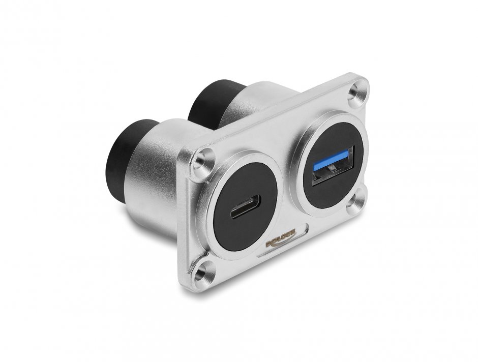 Priză birou Delock 91169 USB-A + USB-C PD 100W
