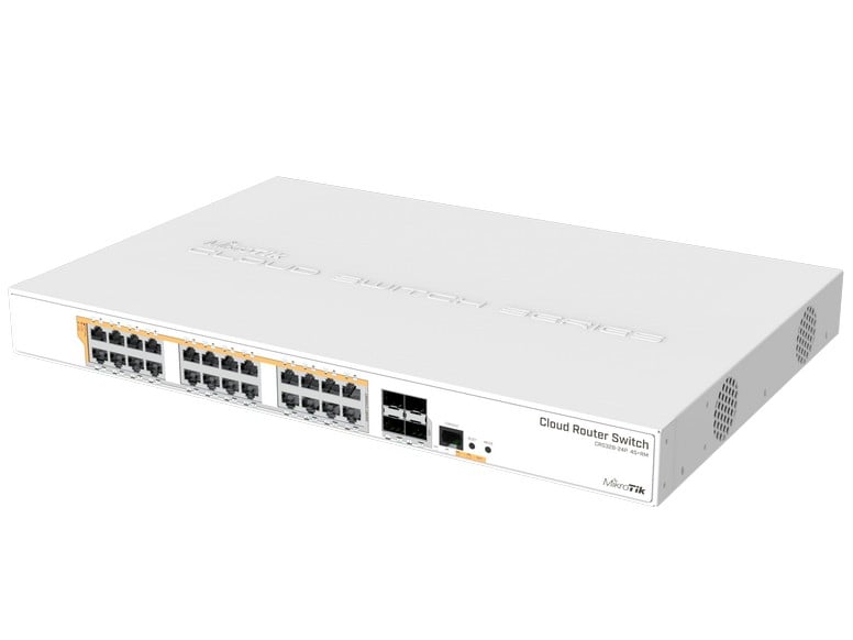 Switch Mikrotik PoE 29 Porturi 450W CRS328-24P-4S+RM