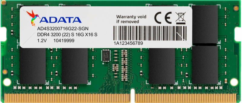 Memorie RAM ADATA 32GB DDR4 3200MHz SODIMM - Performanță Premium