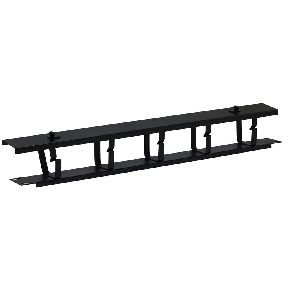 Panou Gestionare Cabluri SPACER SPCM-1UC-BK 1U 19 inch Negru - imagine 2