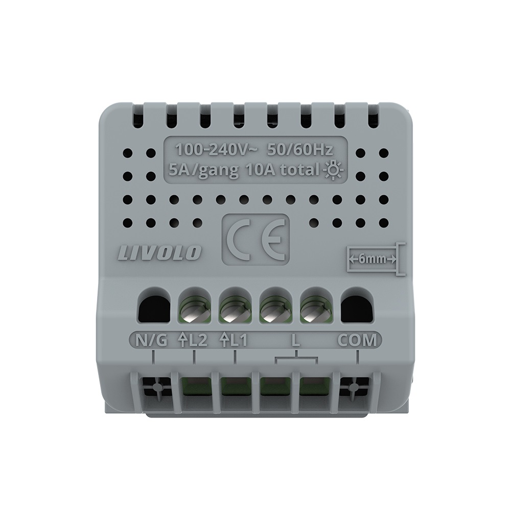 Modul întrerupător dublu wireless Livolo cu touch - imagine 3