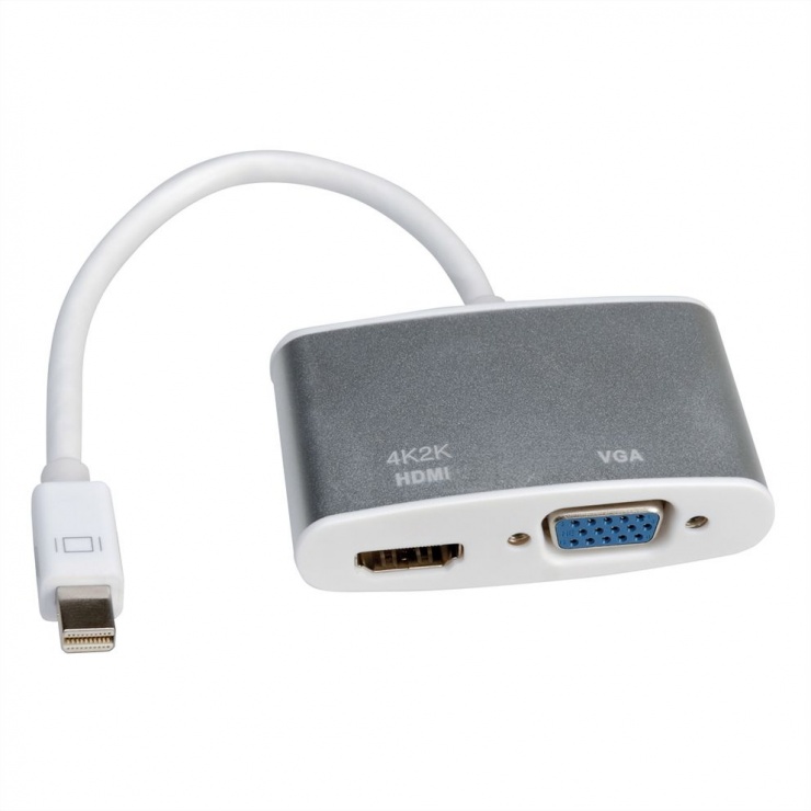 Adaptor Mini DisplayPort la HDMI/VGA Roline