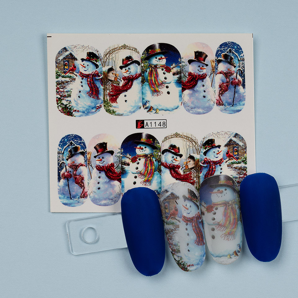 Tatuaj Unghii LUXORISE Snowmen Hug A1148
