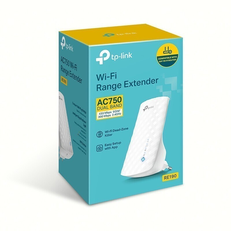 Range Extender TP-LINK RE190 AC750 Dual-Band WiFi - imagine 2