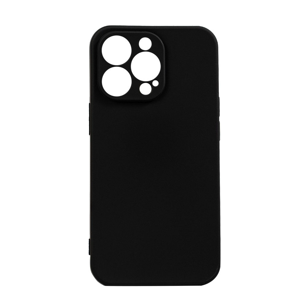 Husa Spacer iPhone 13 Pro Negru, Silicon & Microfibra