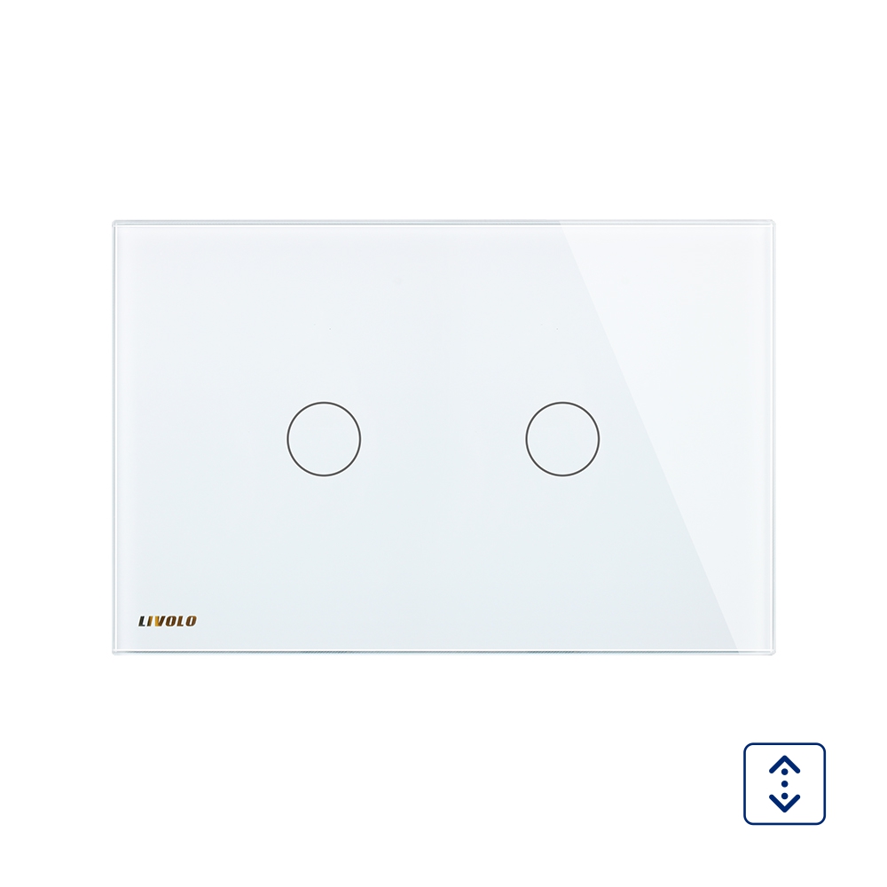Întrerupător Touch Draperie Livolo, Sticlă - imagine 2