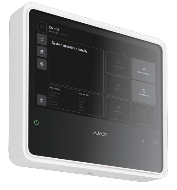 Centrală alarmă incendiu wireless Ajax FireHub 10.1 inch