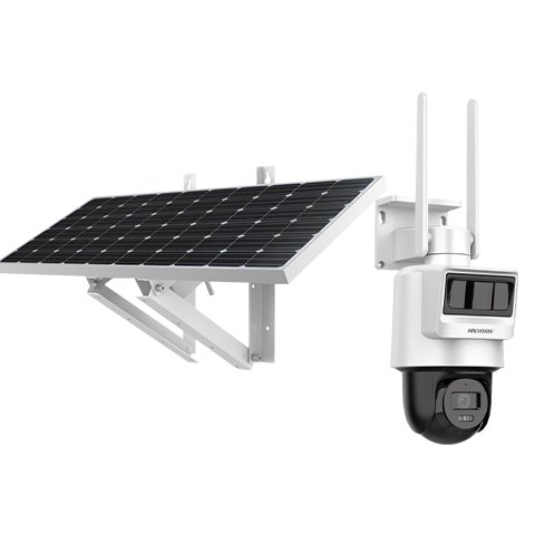 Cameră IP 4G Hikvision 4MP, panou solar, IR 30m, IP66