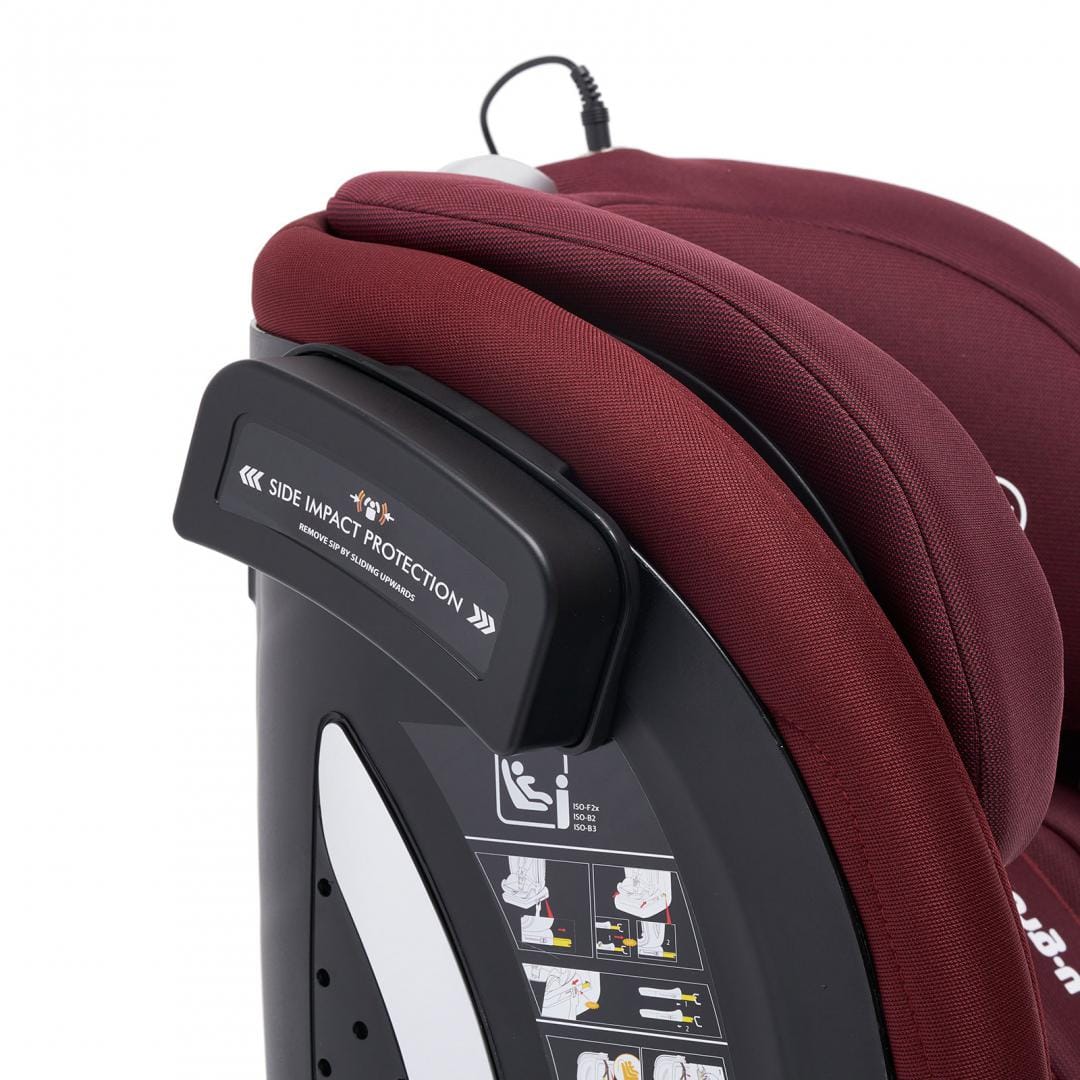 Scaun Auto I-Size Isofix 76-150cm cu Boxă Bluetooth - Roșu - imagine 19