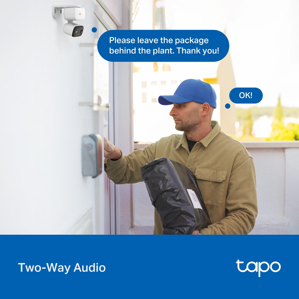 Cameră Supraveghere WiFi 5MP TP-Link Tapo - Pan/Tilt 360°, IP65 - imagine 7