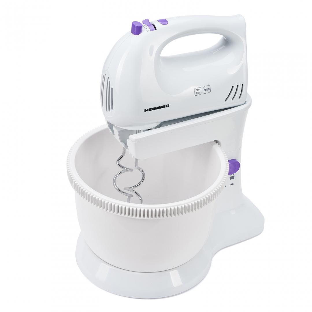 Mixer cu Bol Heinner HMB-350UV 300W Ultraviolet - 5 Viteze - imagine 2