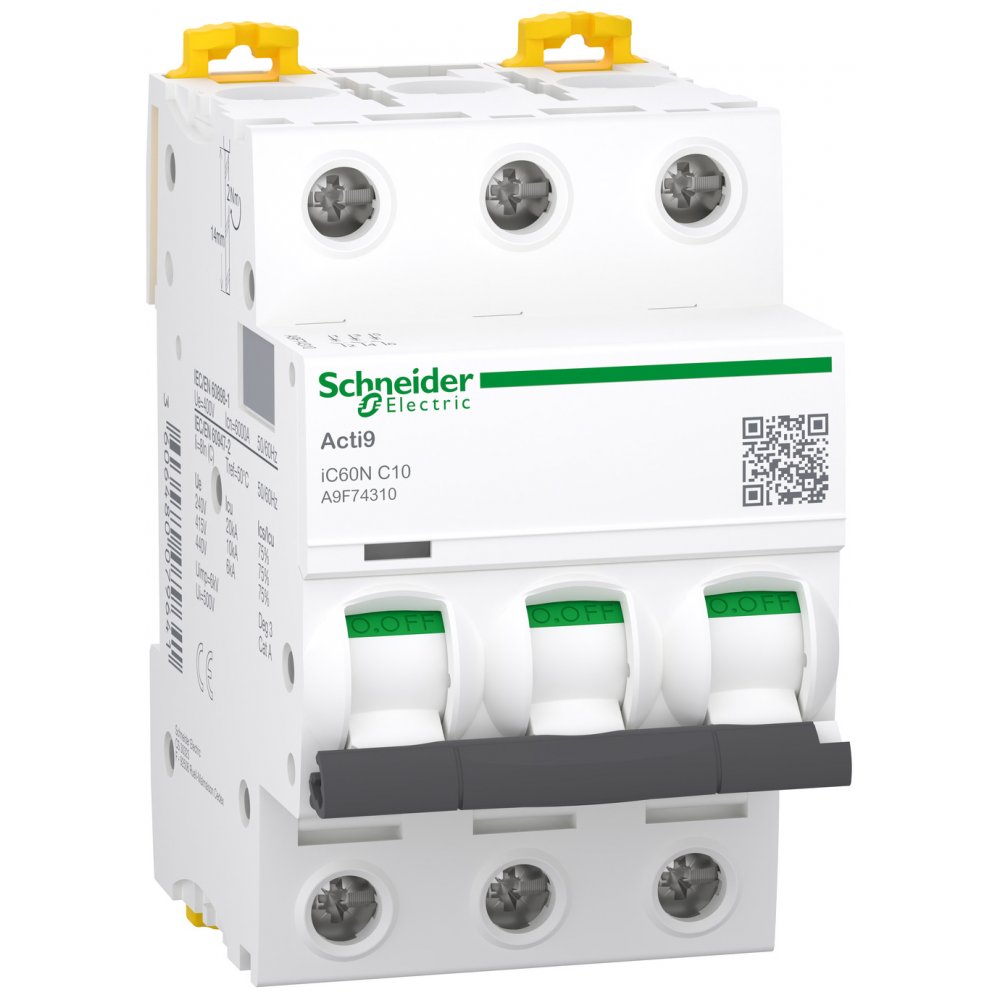 Siguranta Acti9 iC60N 3P 10A Schneider