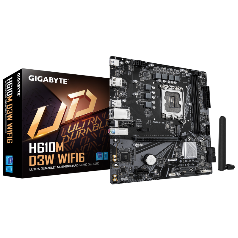 Placă de bază GIGABYTE H610M D3W WiFi 6 - Intel H610 DDR4