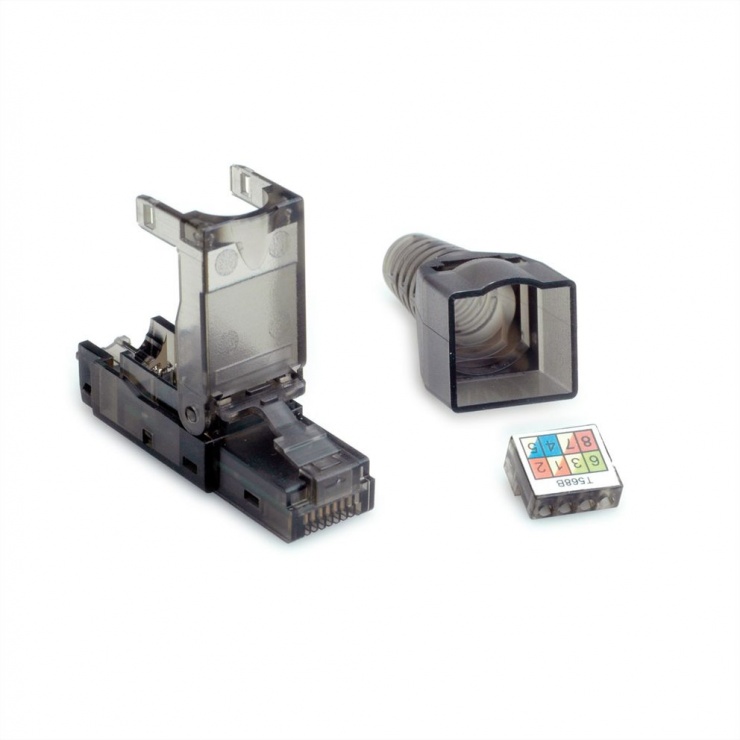 Conector RJ45 Cat.6A UTP Mycon | Montaj Fără Unelte