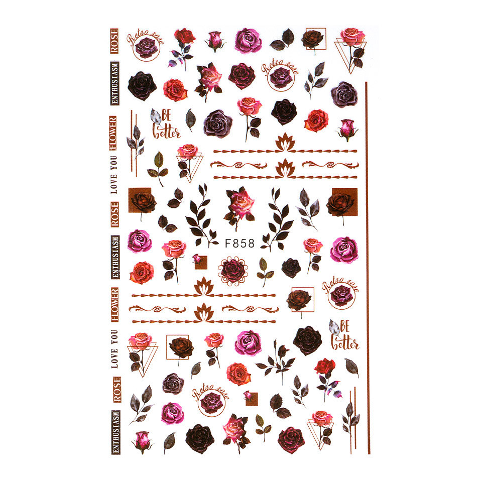 Abtibilduri Unghii SensoPRO Milano Rose Grace F858