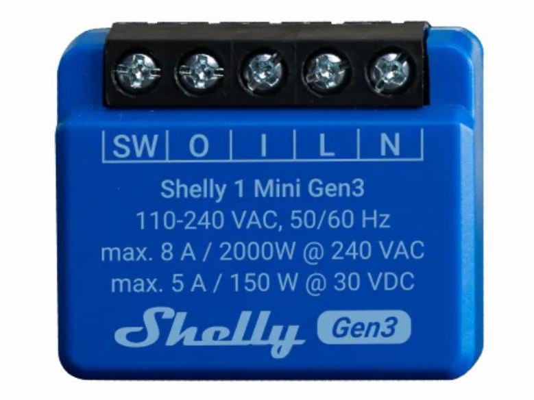Shelly 1 Mini Gen3 - Releu Wi-Fi Smart Control
