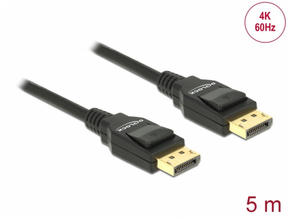 Cablu DisplayPort 4K 5m Delock 82425